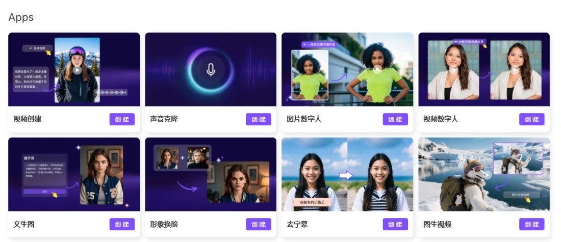 多语言数字人形象展示